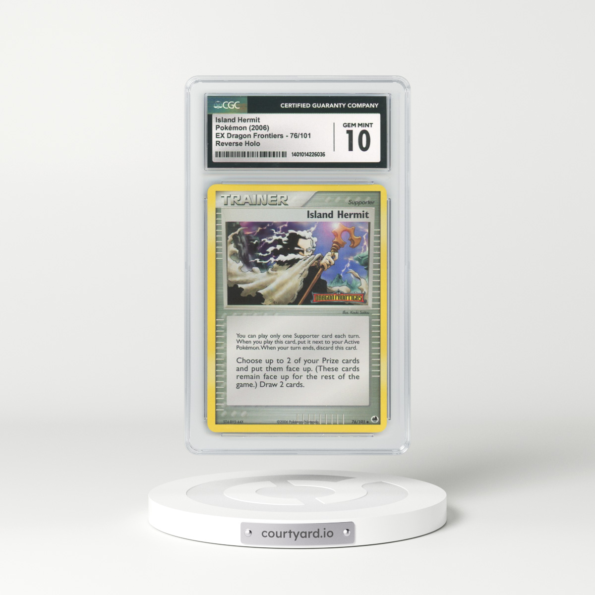 2006 EX Dragon Frontiers #76 Island Hermit - Holo (CGC 10 GEM MINT)