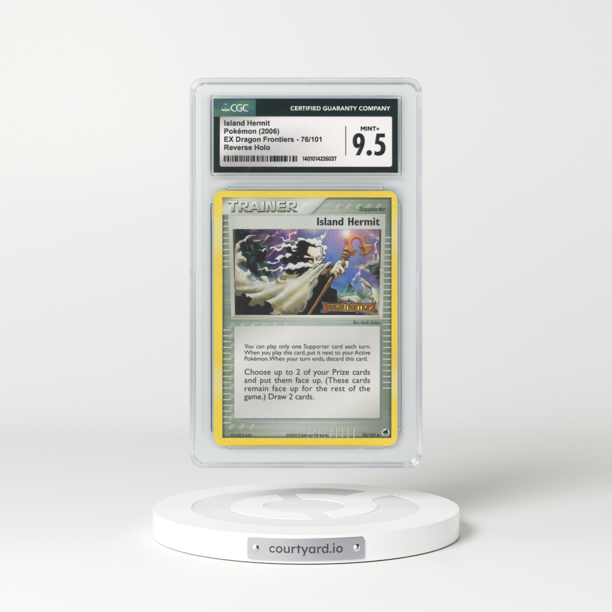 2006 EX Dragon Frontiers #76 Island Hermit - Holo (CGC 9.5 MINT+)