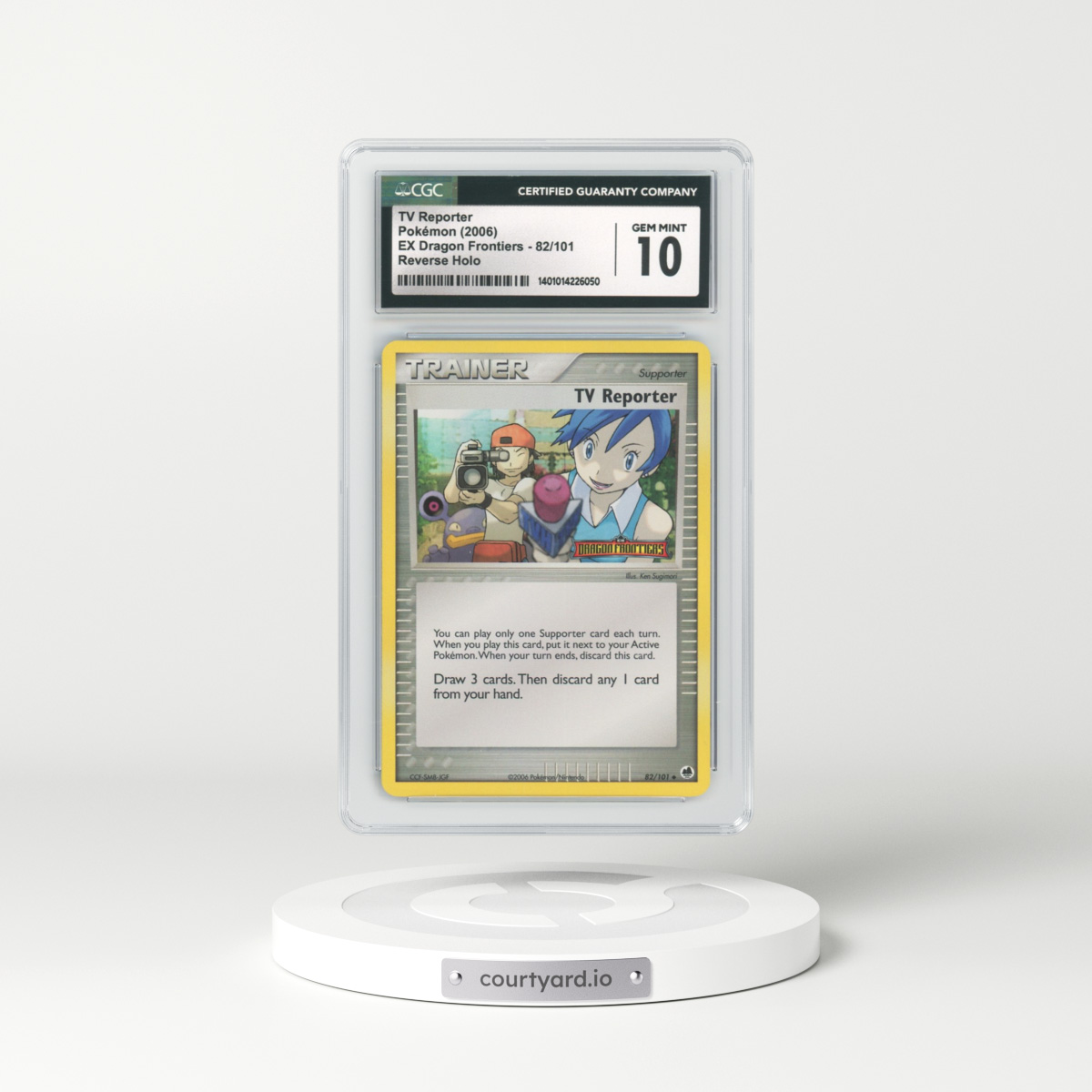 2006 EX Dragon Frontiers #82 TV Reporter - Holo (CGC 10 GEM MINT)