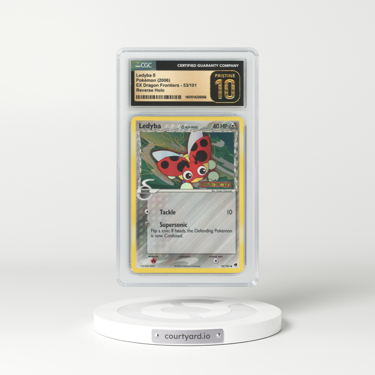2006 EX Dragon Frontiers #53 Ledyba - Holo (CGC 10 PRISTINE)