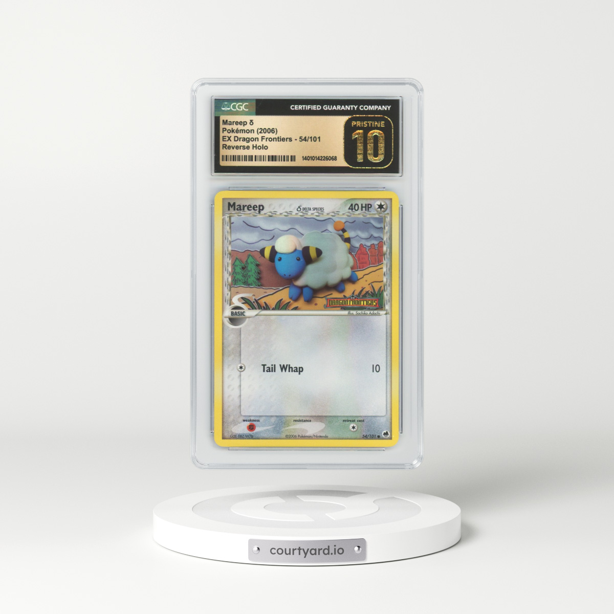 2006 EX Dragon Frontiers #54 Mareep - Holo (CGC 10 PRISTINE)
