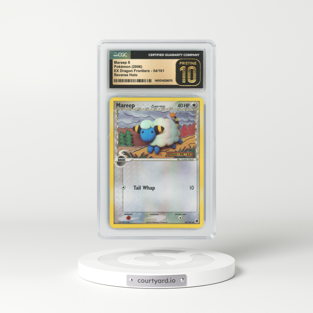 2006 EX Dragon Frontiers #54 Mareep - Holo (CGC 10 PRISTINE)