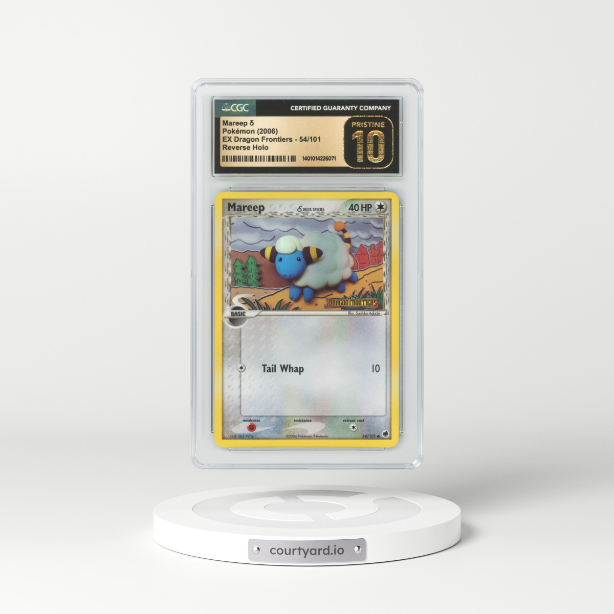 2006 EX Dragon Frontiers #54 Mareep - Holo (CGC 10 PRISTINE)