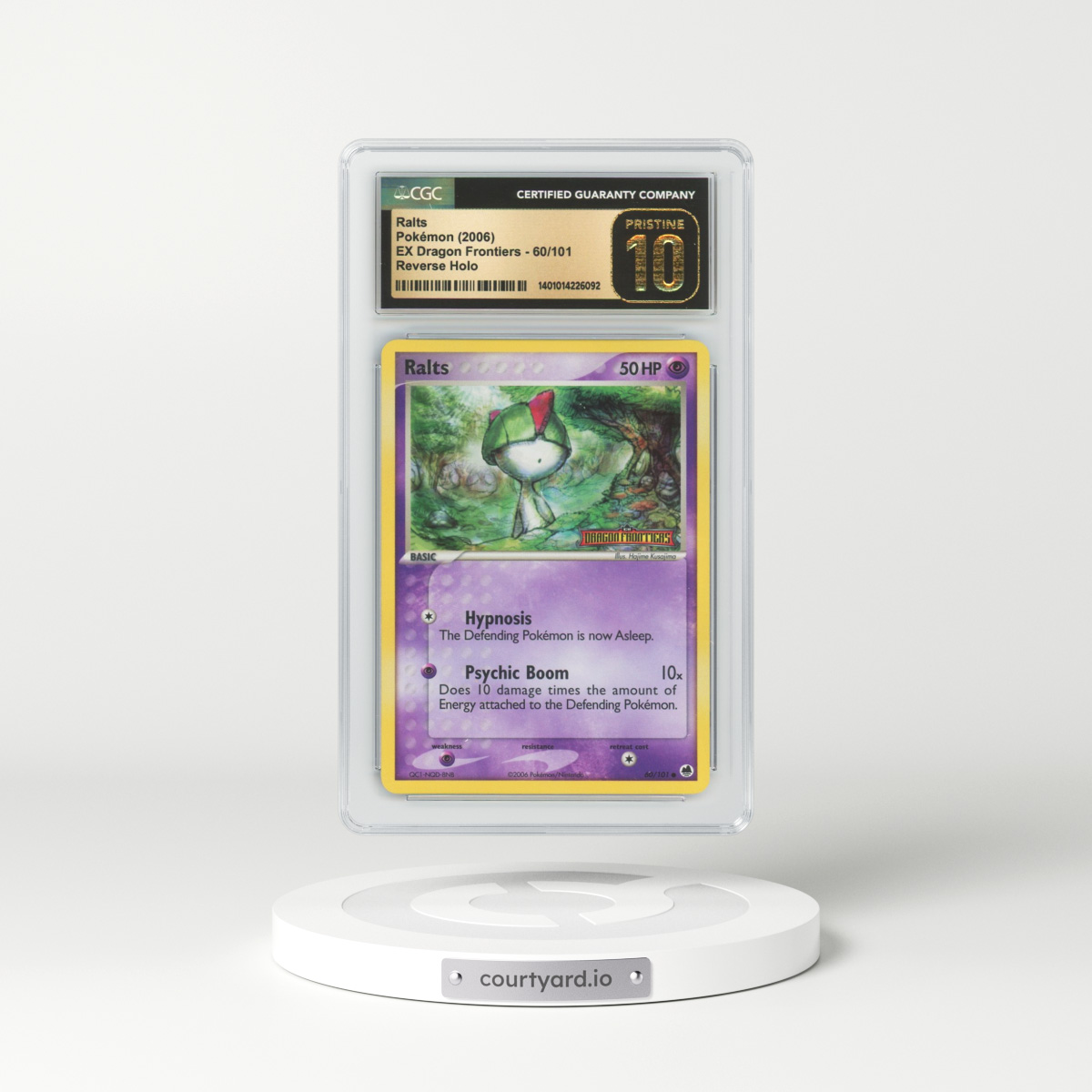 2006 EX Dragon Frontiers #60 Ralts - Holo (CGC 10 PRISTINE)