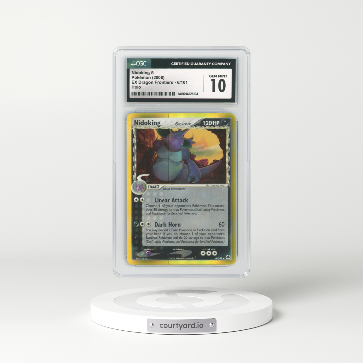 2006 EX Dragon Frontiers #6 Nidoqueen (delta species) - Holo (CGC 10 GEM MINT)