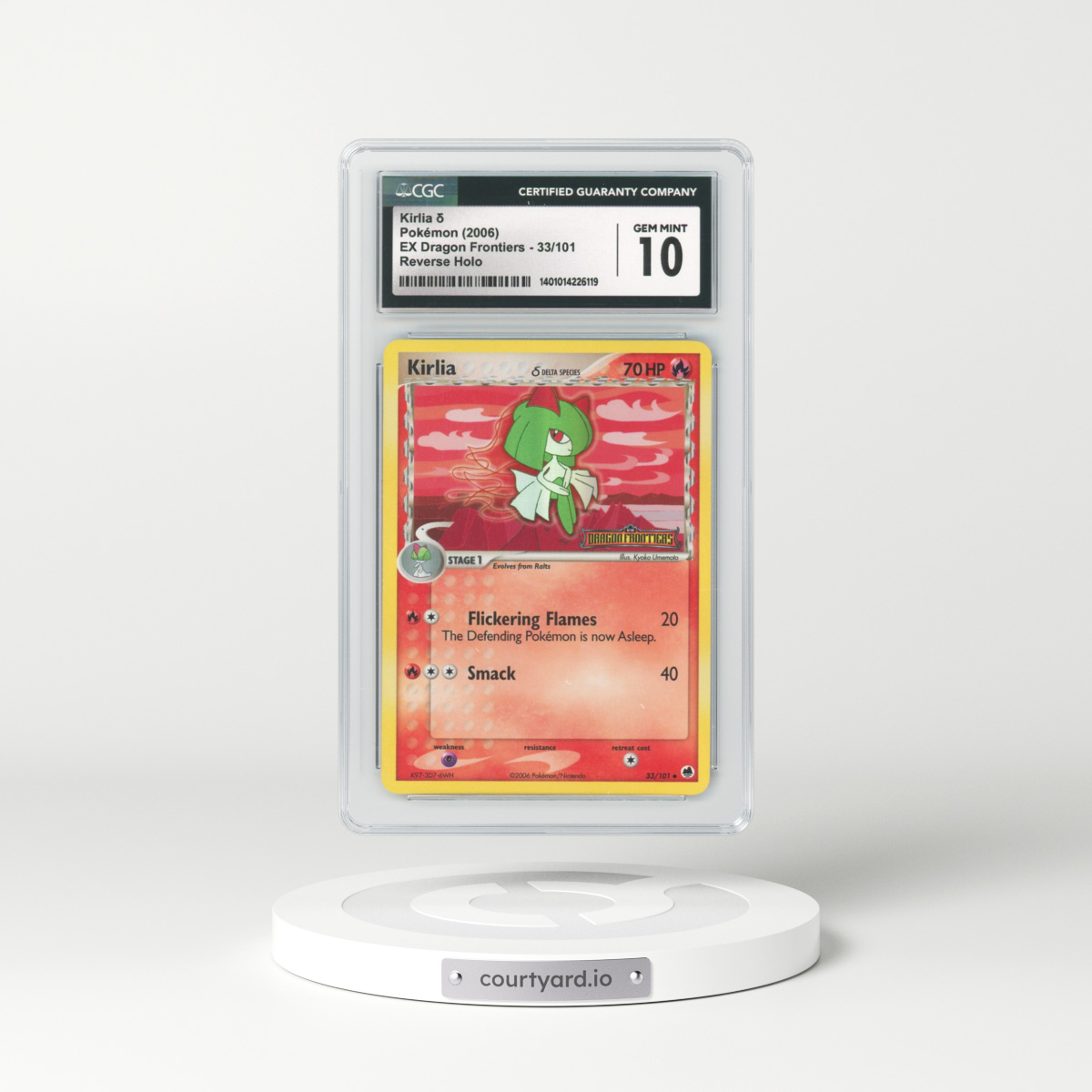 2006 EX Dragon Frontiers #33 Kirlia - Holo (CGC 10 GEM MINT)