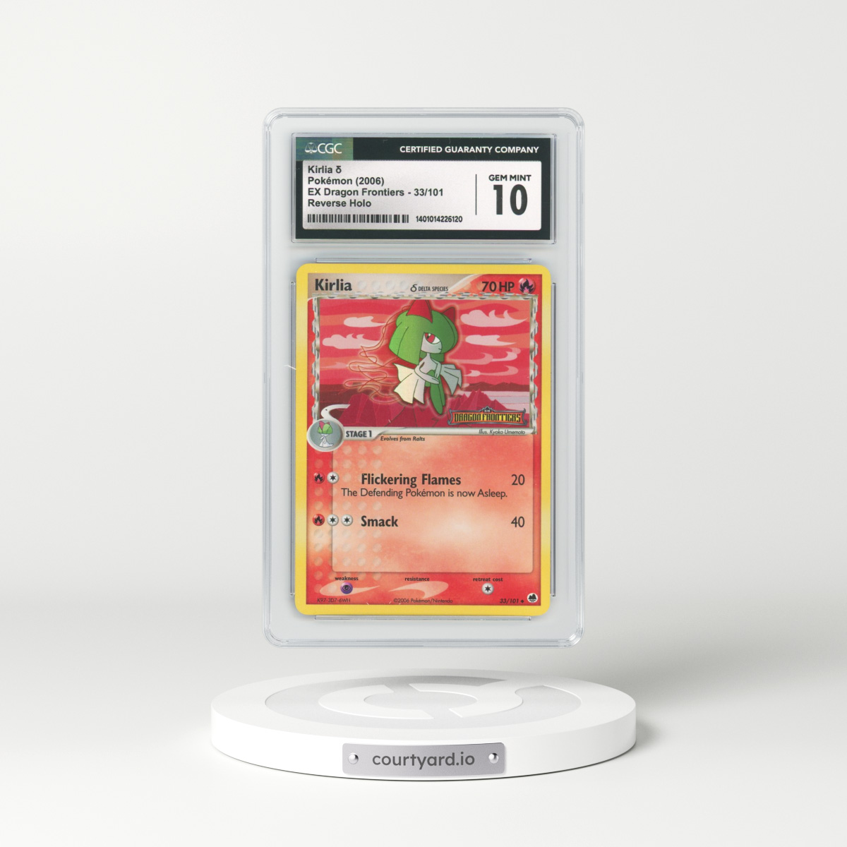 2006 EX Dragon Frontiers #33 Kirlia - Holo (CGC 10 GEM MINT)