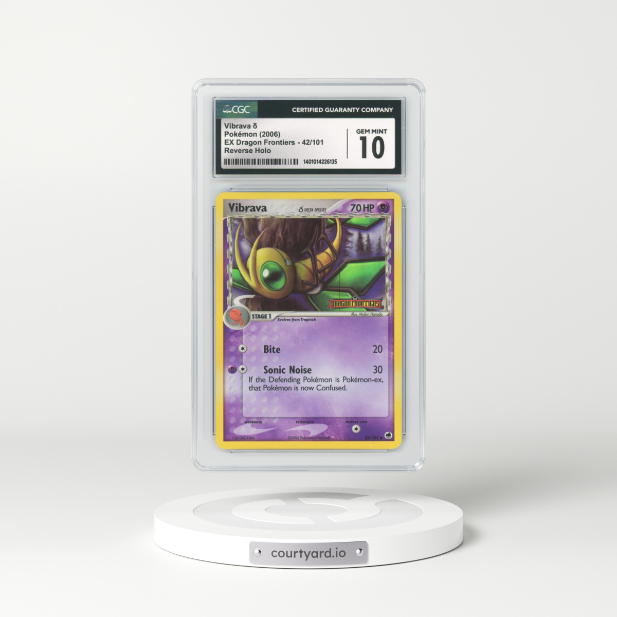 2006 EX Dragon Frontiers #42 Vibrava - Holo (CGC 10 GEM MINT)