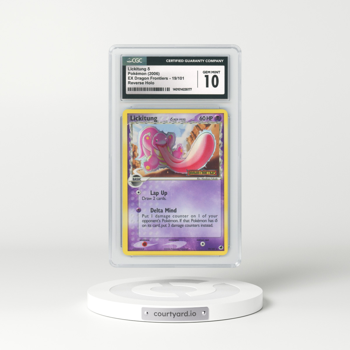 2006 EX Dragon Frontiers #19 Lickitung - Holo (CGC 10 GEM MINT)