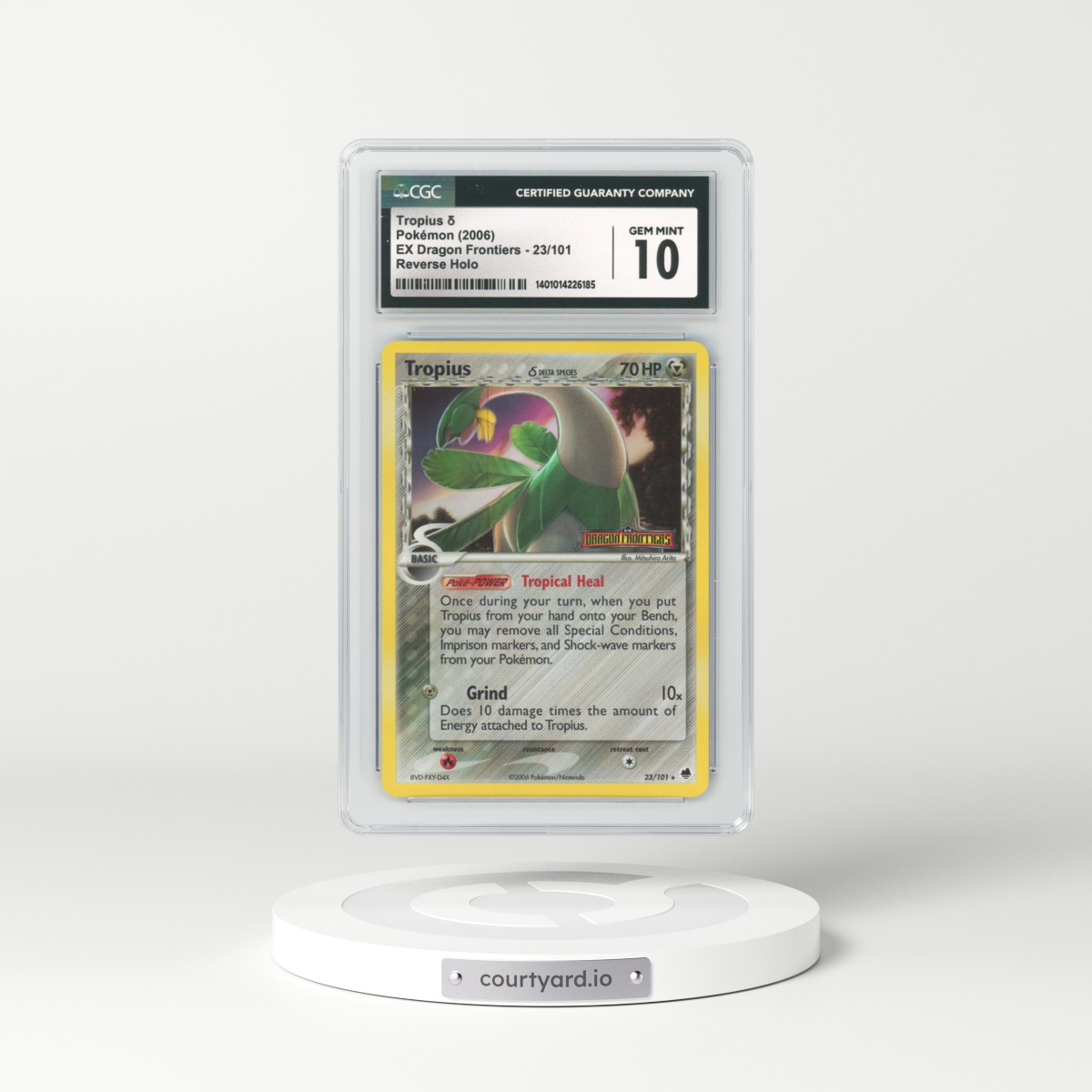 2006 EX Dragon Frontiers #23 Tropius - Holo (CGC 10 GEM MINT)