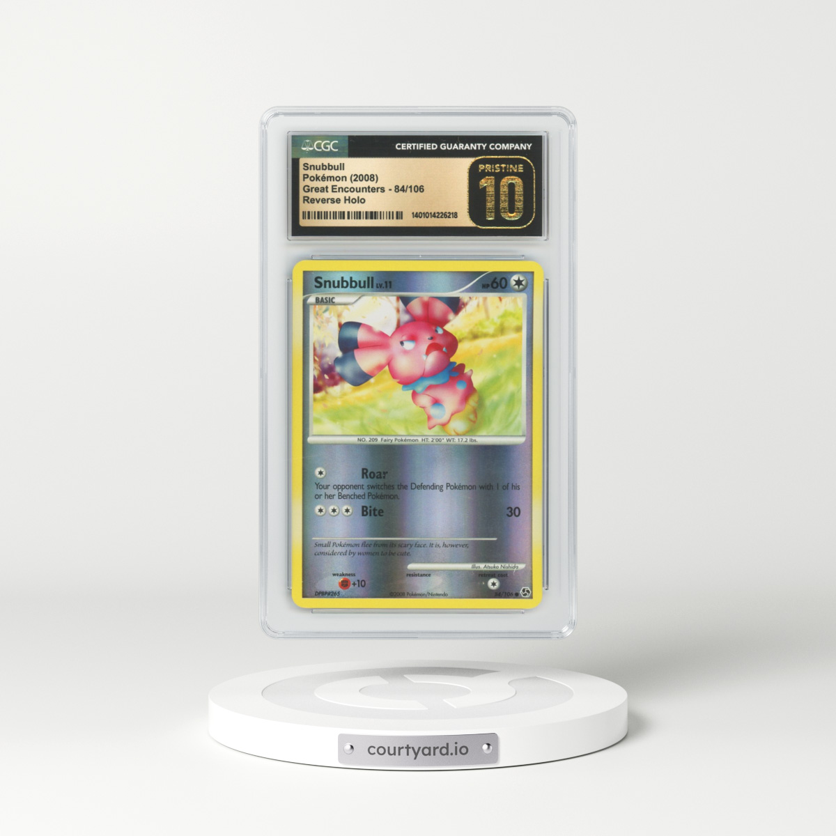 2008 Great Encounters #84 Snubbull - Holo (CGC 10 PRISTINE)