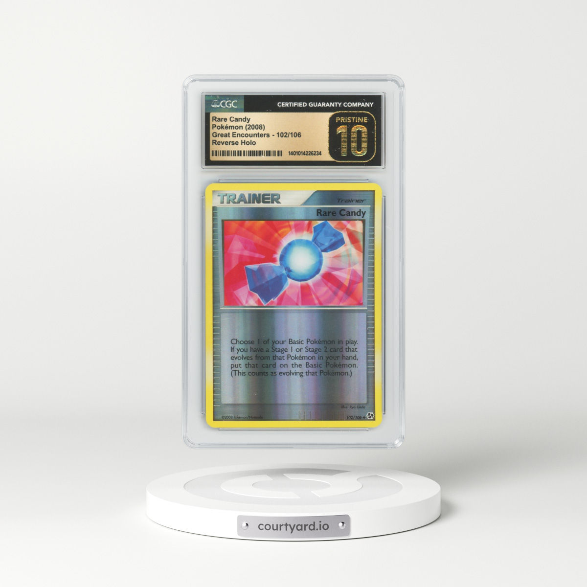 2008 Great Encounters #102 Rare Candy - Holo (CGC 10 PRISTINE)