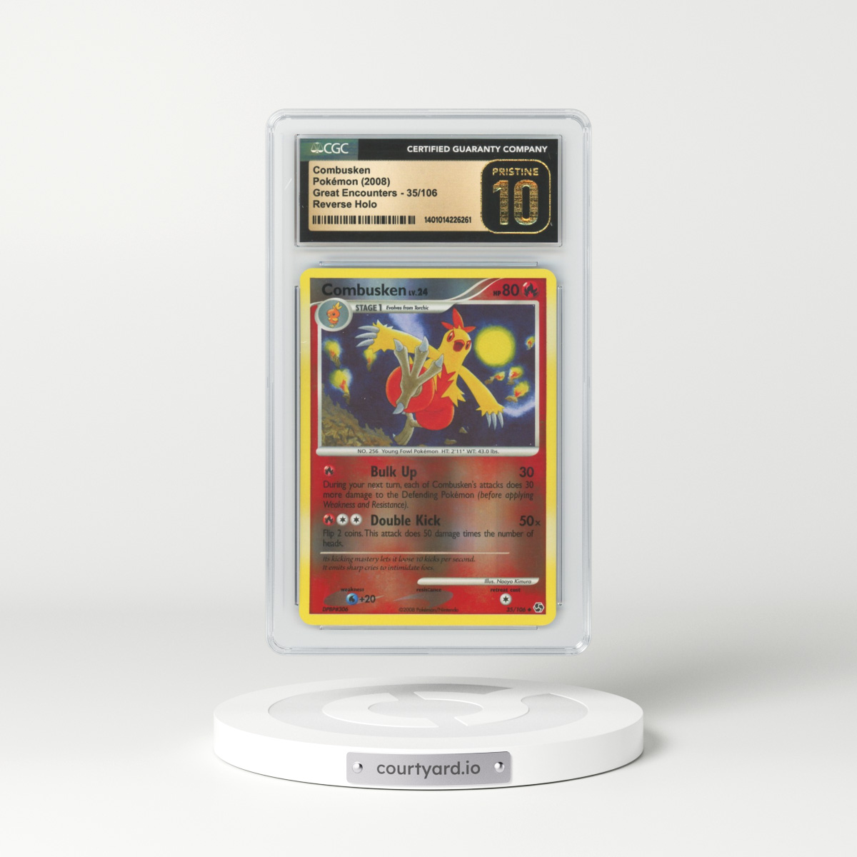 2008 Great Encounters #35 Combusken - Holo (CGC 10 PRISTINE)