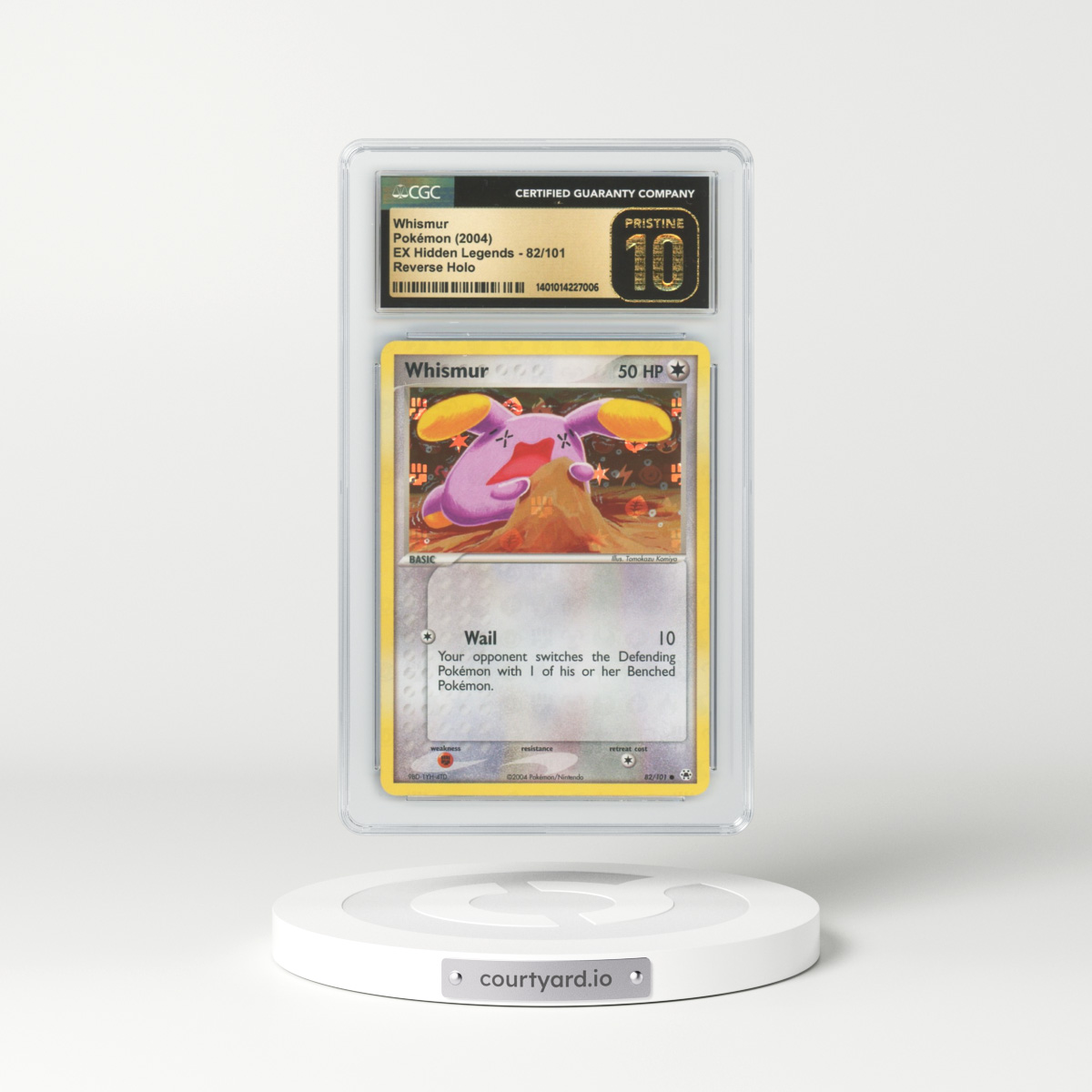 2004 EX Hidden Legends #82 Whismur - Holo (CGC 10 PRISTINE)