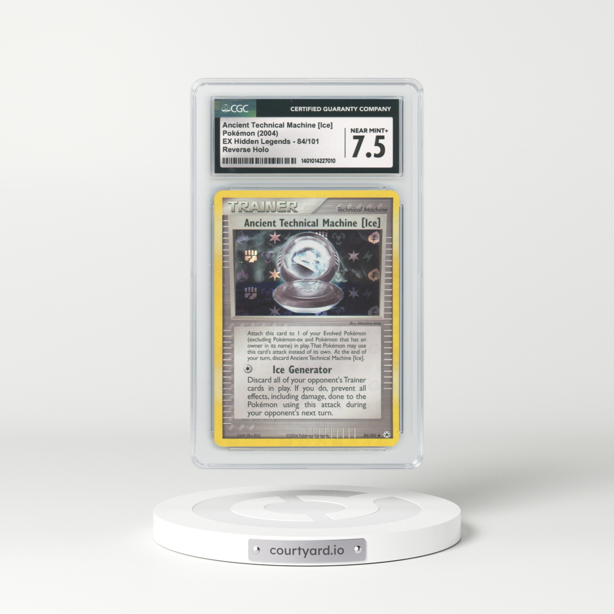 2004 EX Hidden Legends #84 Ancient Technical Machine (Ice) - Holo (CGC 7.5 NM+)
