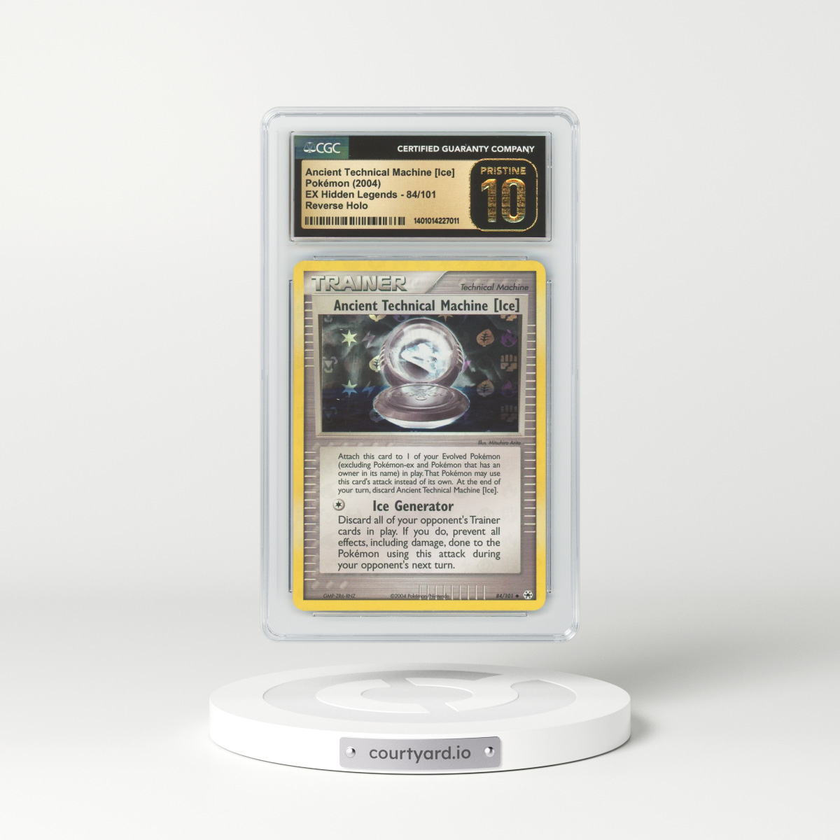 2004 EX Hidden Legends #84 Ancient Technical Machine (Ice) - Holo (CGC 10 PRISTINE)