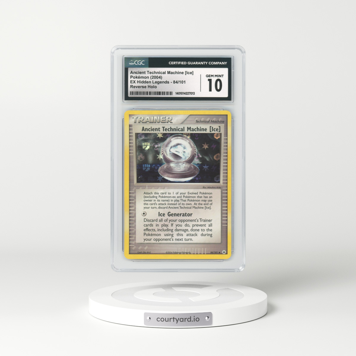 2004 EX Hidden Legends #84 Ancient Technical Machine (Ice) - Holo (CGC 10 GEM MINT)