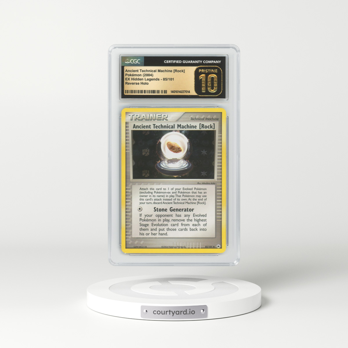 2004 EX Hidden Legends #85 Ancient Technical Machine (Rock) - Holo (CGC 10 PRISTINE)