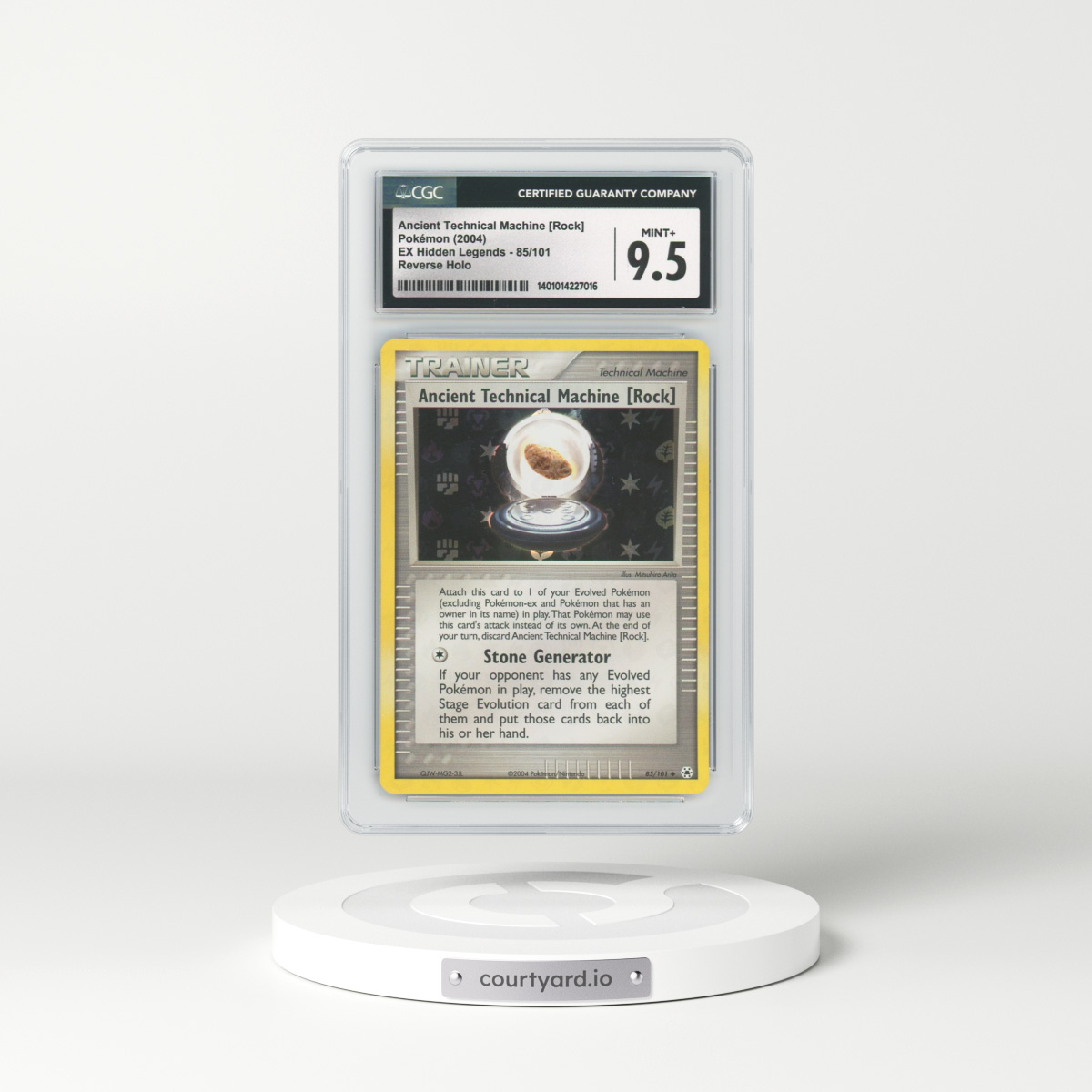 2004 EX Hidden Legends #85 Ancient Technical Machine (Rock) - Holo (CGC 9.5 MINT+)