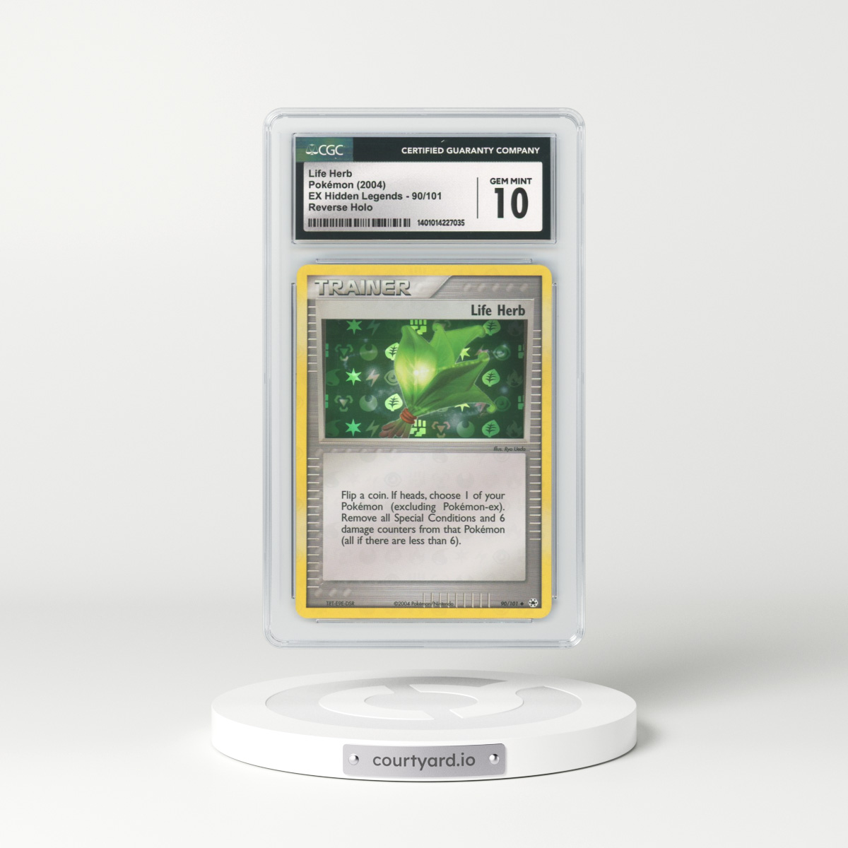 2004 EX Hidden Legends #90 Life Herb - Holo (CGC 10 GEM MINT)