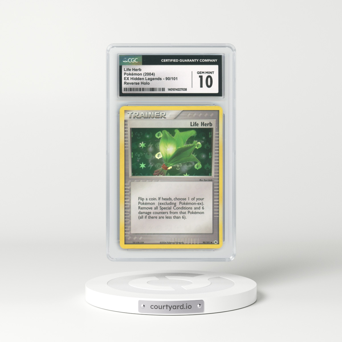 2004 EX Hidden Legends #90 Life Herb - Holo (CGC 10 GEM MINT)