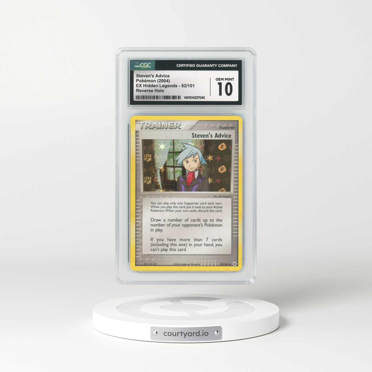 2004 EX Hidden Legends #92 Steven's Advice - Holo (CGC 10 GEM MINT)