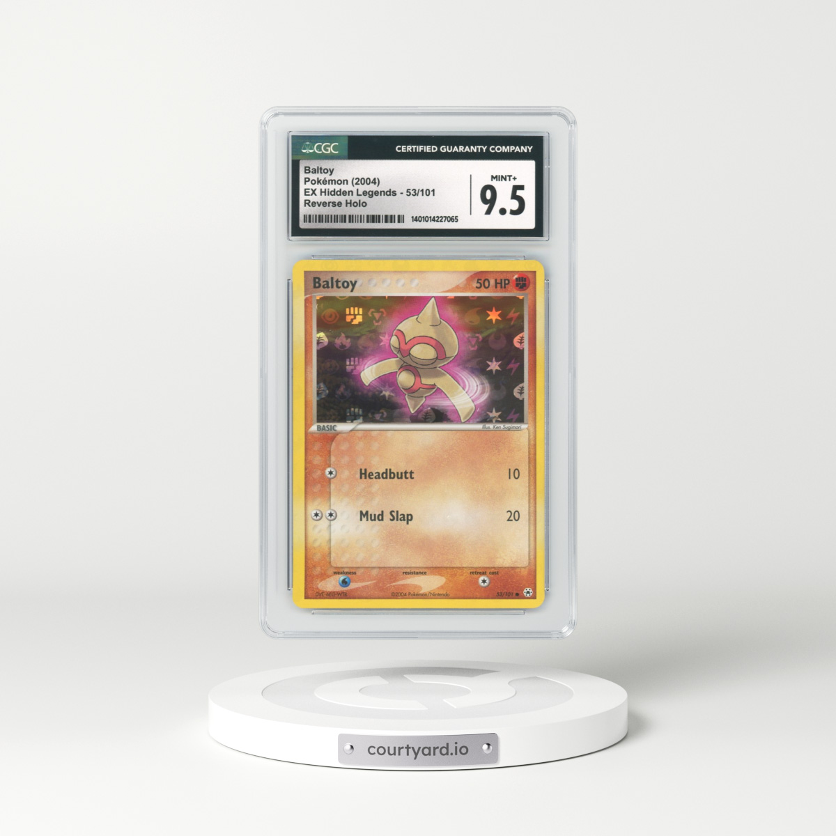 2004 EX Hidden Legends #53 Baltoy - Holo (CGC 9.5 MINT+)
