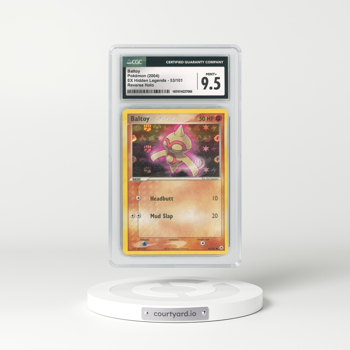 2004 EX Hidden Legends #53 Baltoy - Holo (CGC 9.5 MINT+)