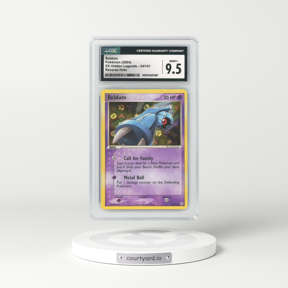 2004 EX Hidden Legends #54 Beldum - Holo (CGC 9.5 MINT+)