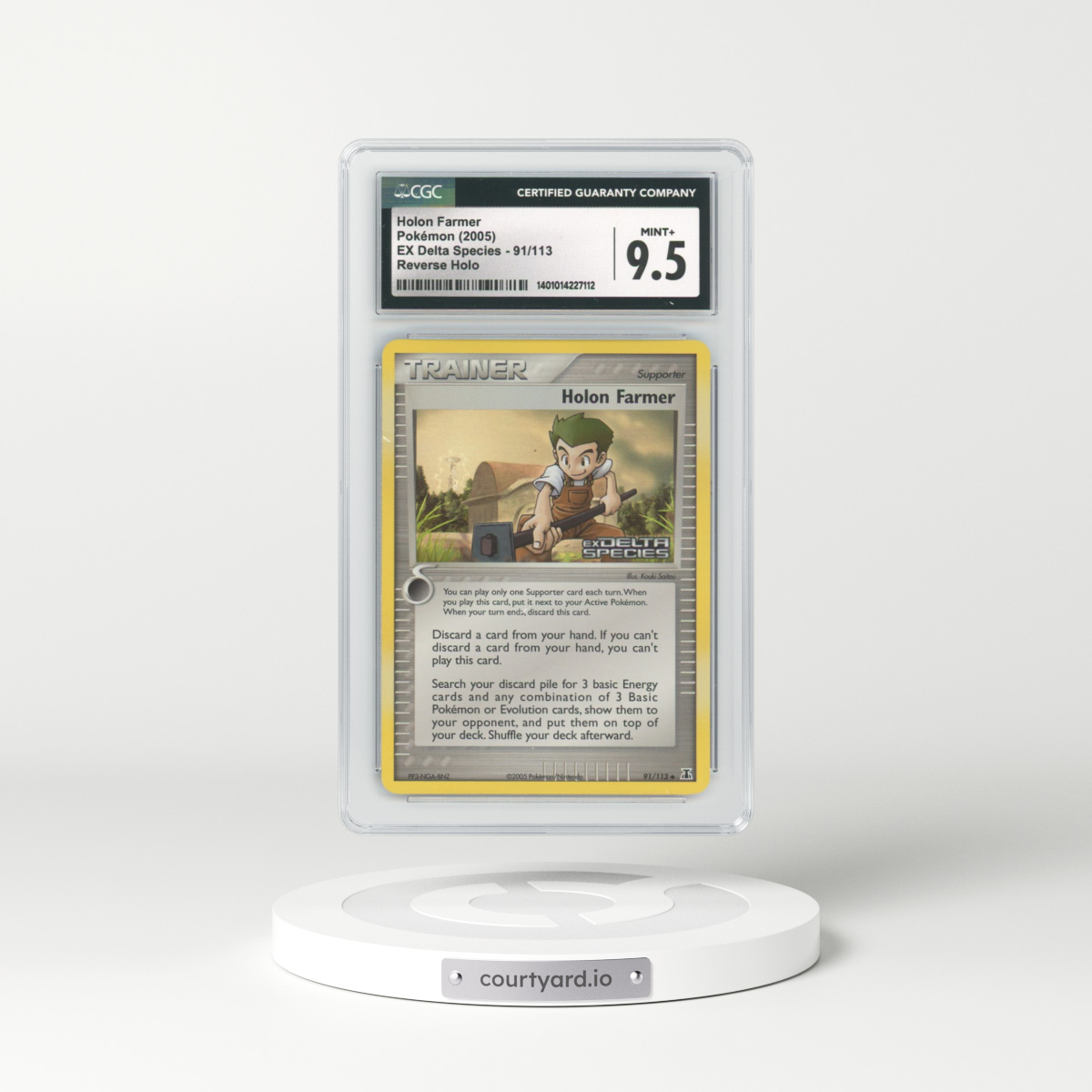 2005 EX Delta Species #91 Holon Farmer - Holo (CGC 9.5 MINT+)