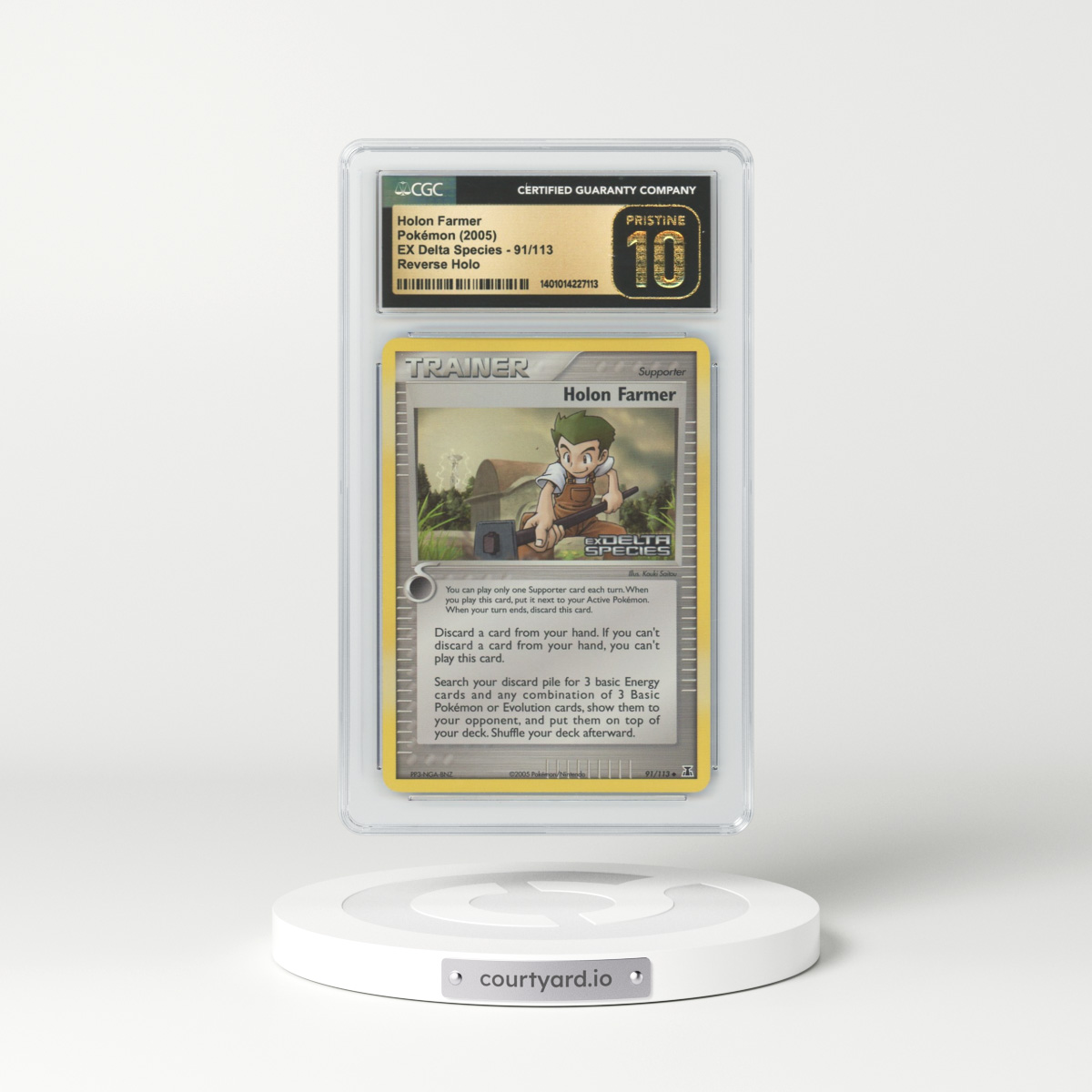 2005 EX Delta Species #91 Holon Farmer - Holo (CGC 10 PRISTINE)