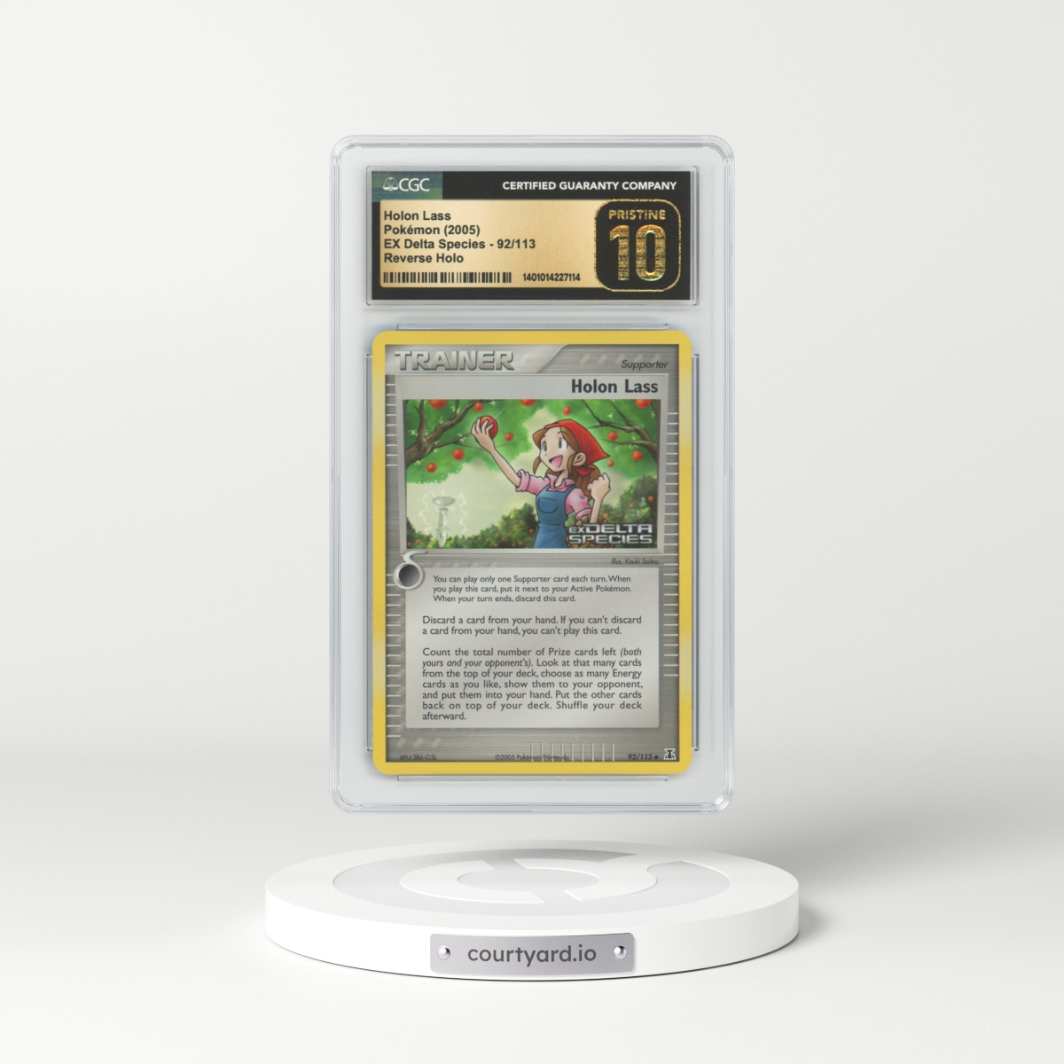 2005 EX Delta Species #92 Holon Lass - Holo (CGC 10 PRISTINE)