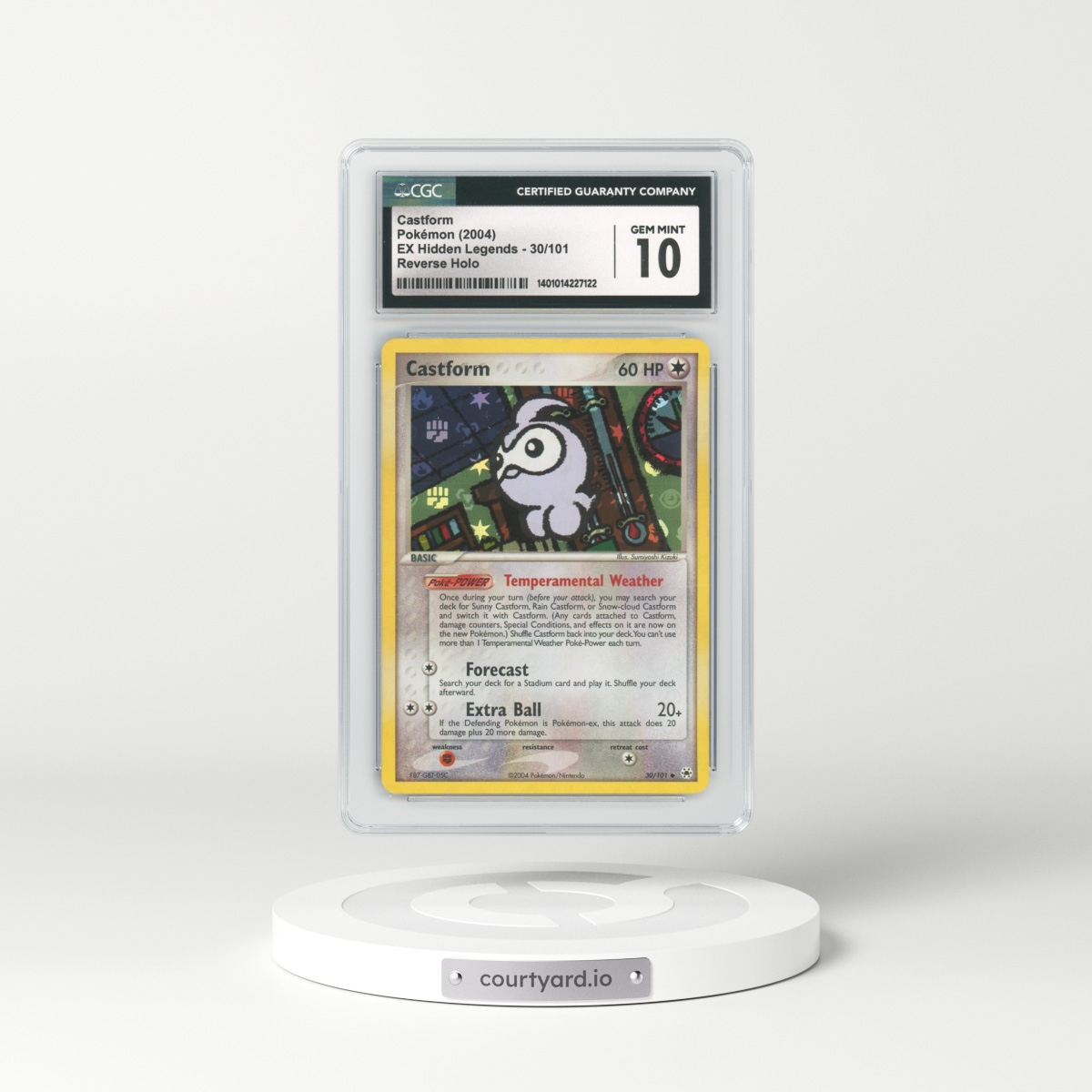 2004 EX Hidden Legends #30 Castform - Holo (CGC 10 GEM MINT)
