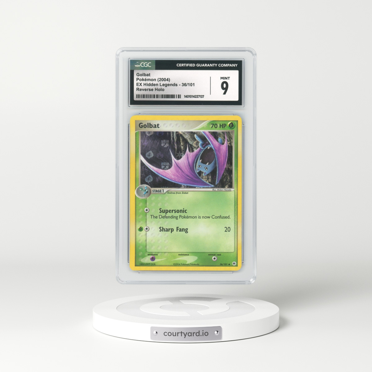 2004 EX Hidden Legends #36 Golbat - Holo (CGC 9 MINT)