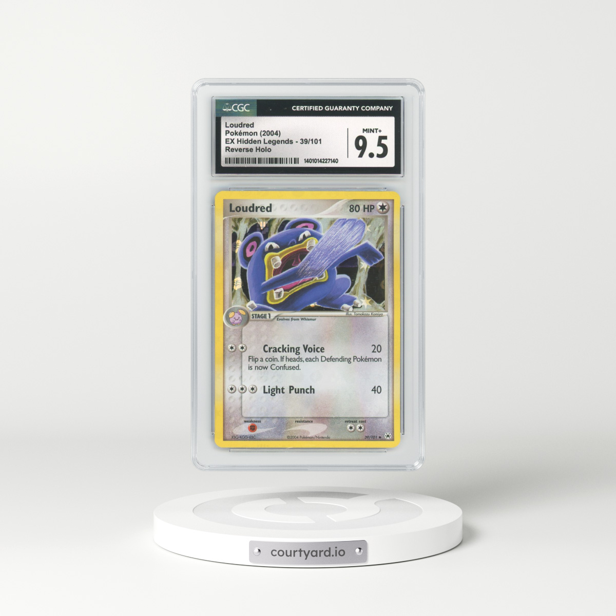 2004 EX Hidden Legends #39 Loudred - Holo (CGC 9.5 MINT+)