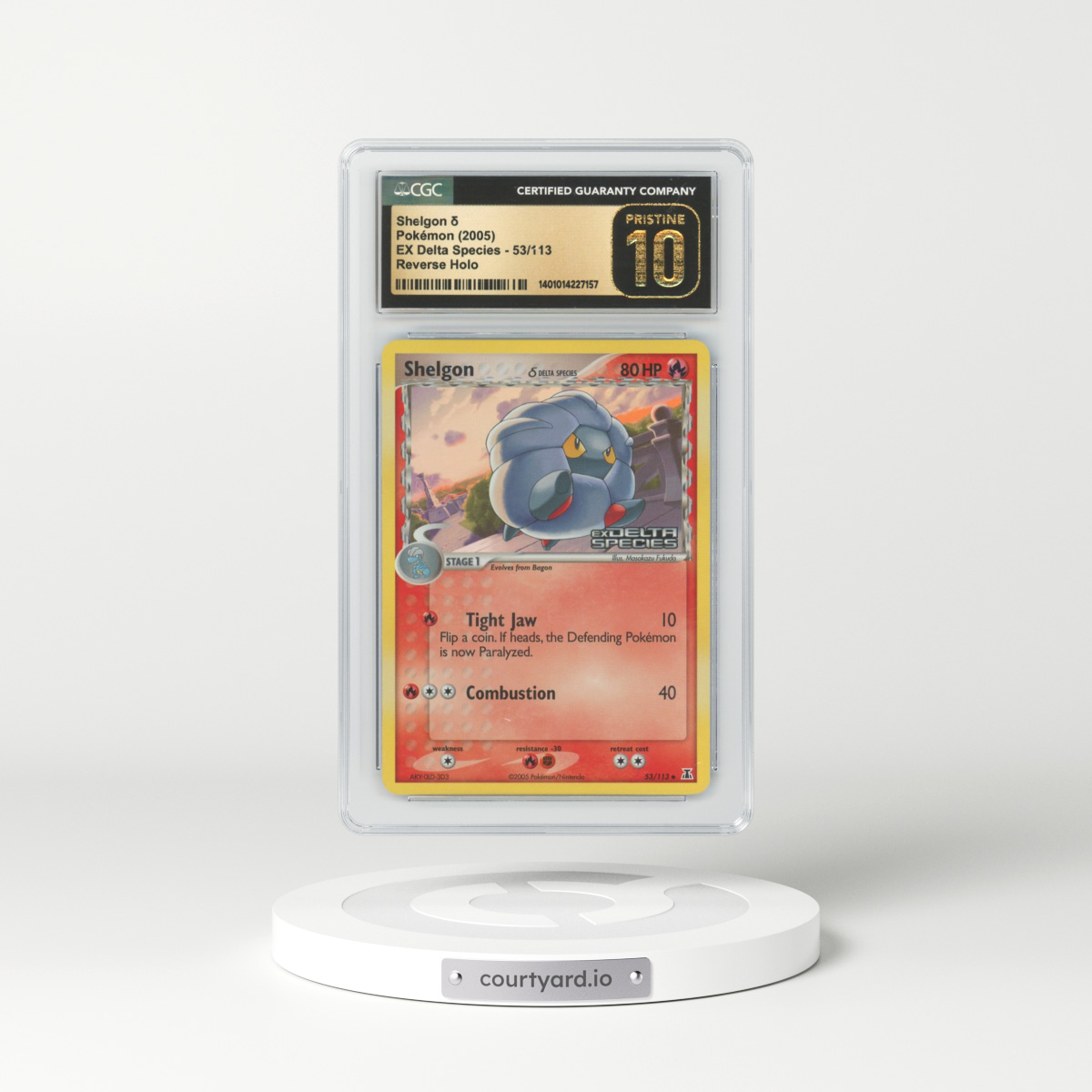 2005 EX Delta Species #53 Shelgon - Holo (CGC 10 PRISTINE)