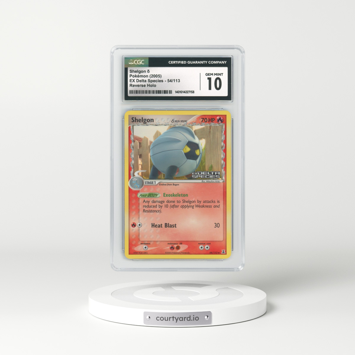 2005 EX Delta Species #54 Shelgon - Holo (CGC 10 GEM MINT)