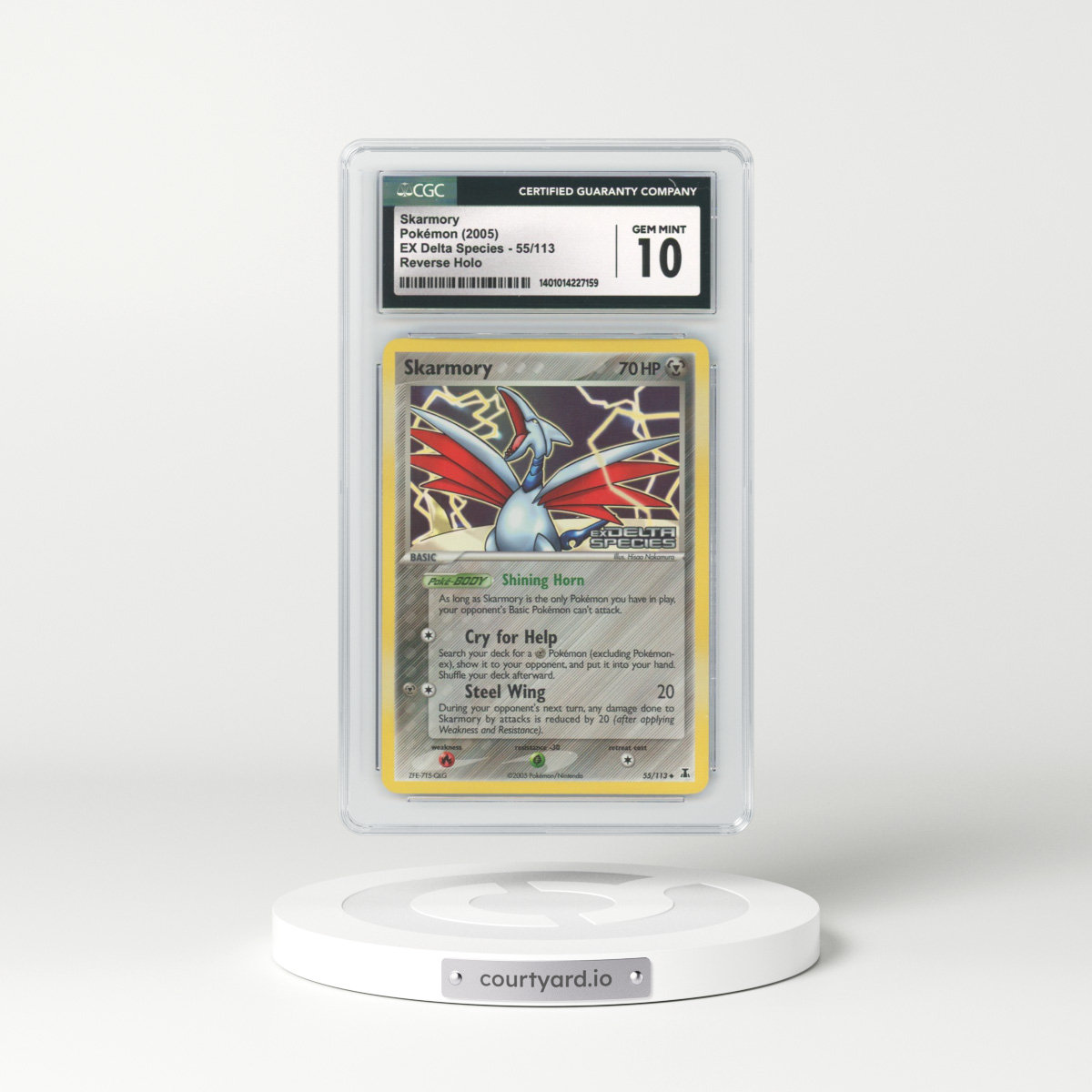2005 EX Delta Species #55 Skarmory - Holo (CGC 10 GEM MINT)