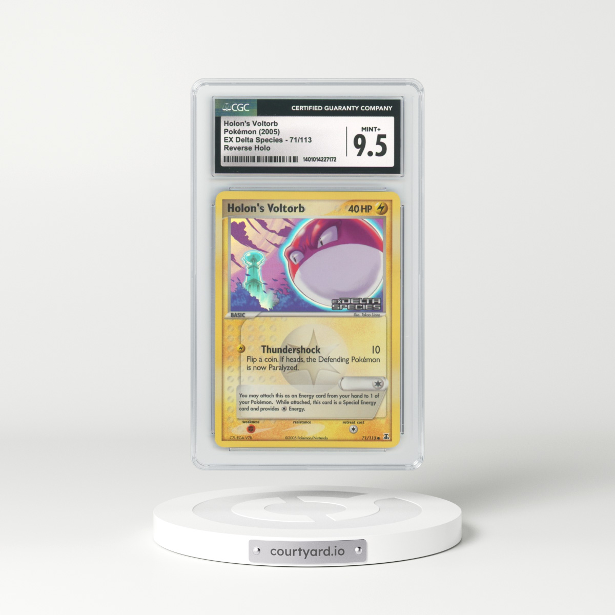 2005 EX Delta Species #71 Holon's Voltorb - Holo (CGC 9.5 MINT+)