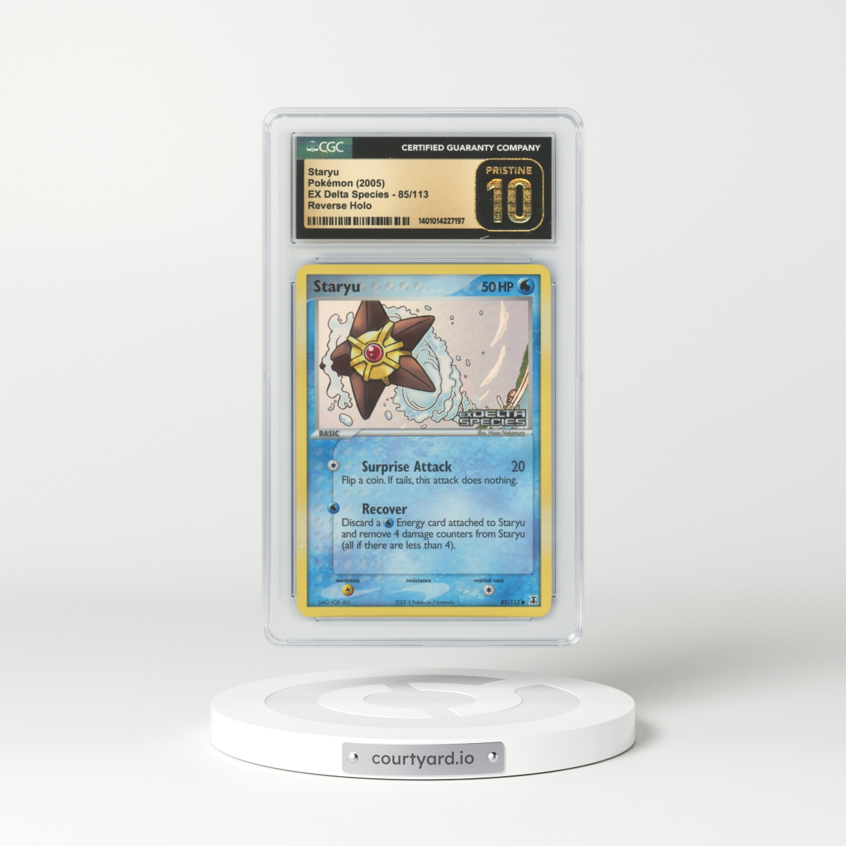 2005 EX Delta Species #85 Staryu - Holo (CGC 10 PRISTINE)