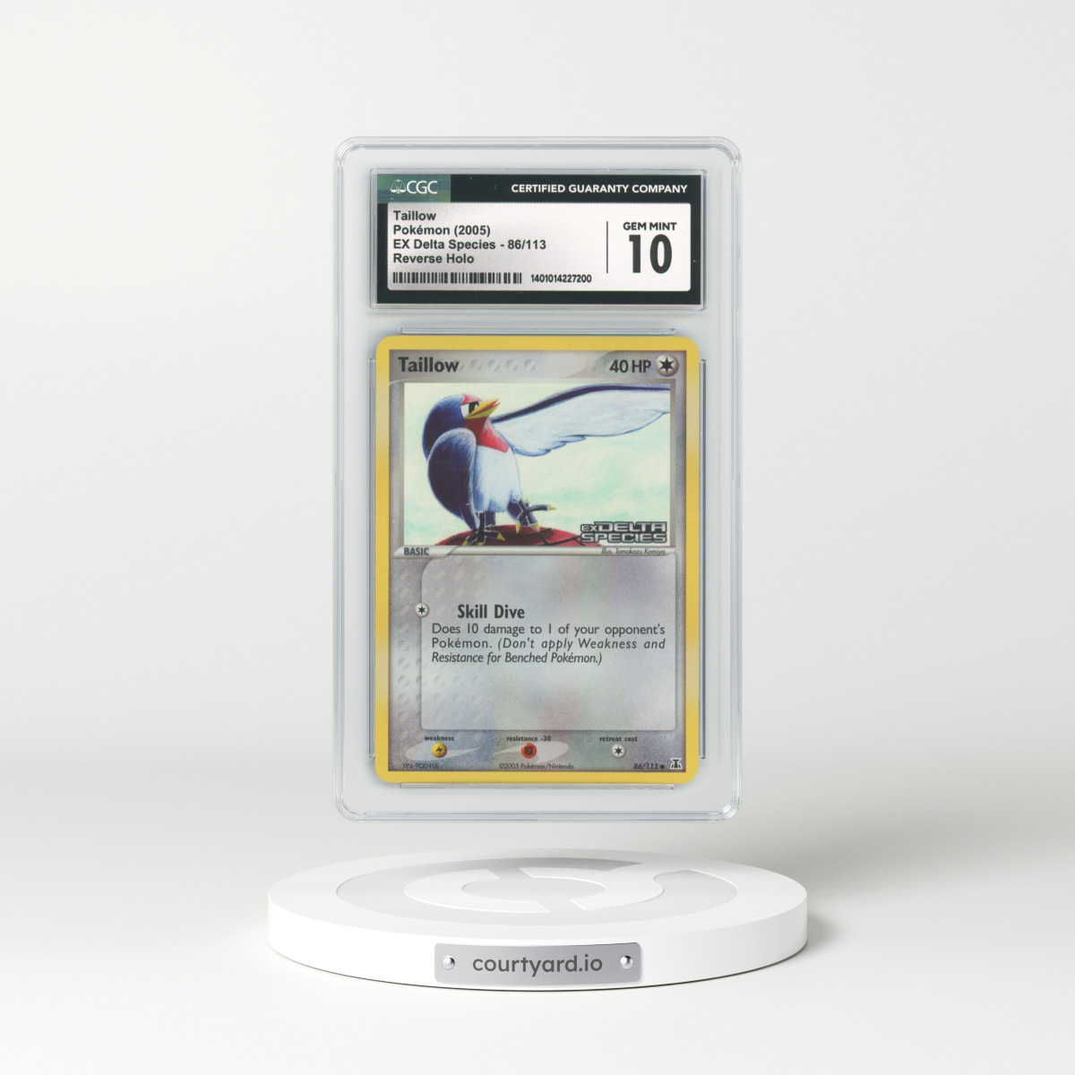 2005 EX Delta Species #86 Taillow - Holo (CGC 10 GEM MINT)