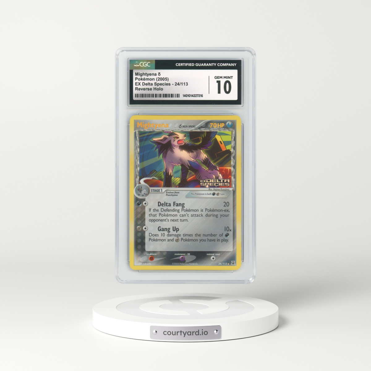 2005 EX Delta Species #24 Mightyena - Holo (CGC 10 GEM MINT)