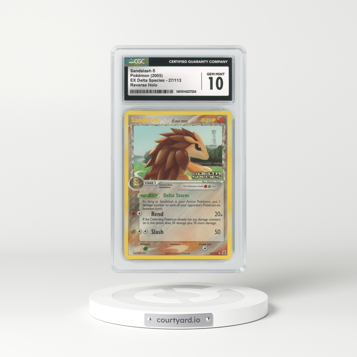 2005 EX Delta Species #27 Sandslash - Holo (CGC 10 GEM MINT)