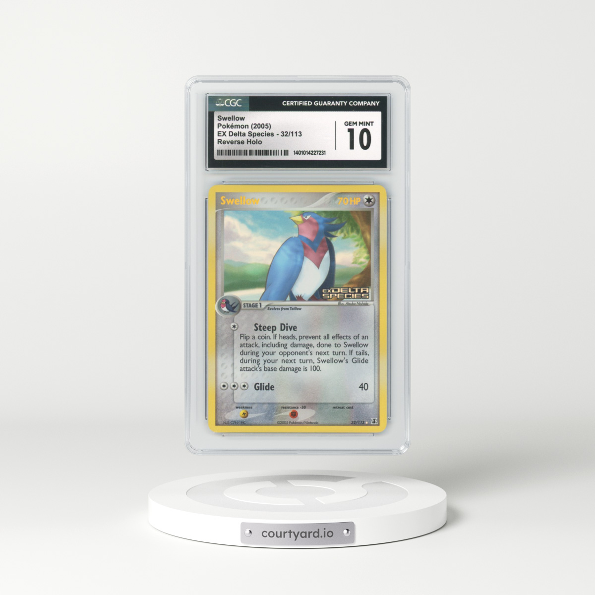 2005 EX Delta Species #32 Swellow - Holo (CGC 10 GEM MINT)