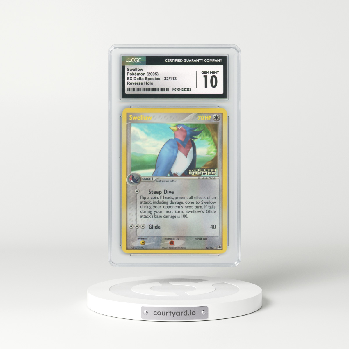 2005 EX Delta Species #32 Swellow - Holo (CGC 10 GEM MINT)