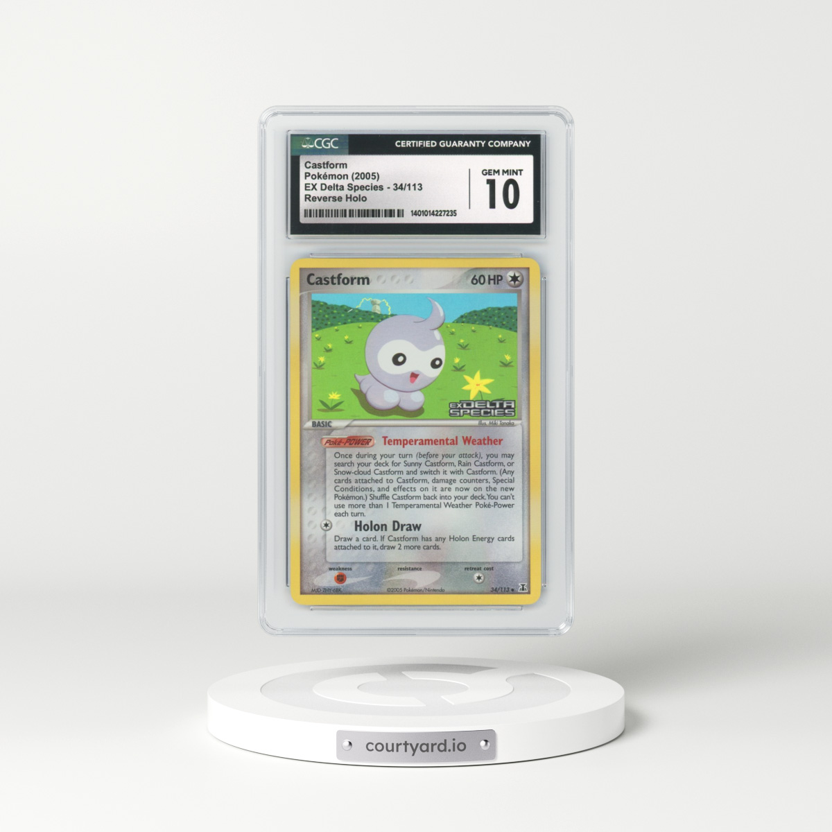 2005 EX Delta Species #34 Castform - Holo (CGC 10 GEM MINT)