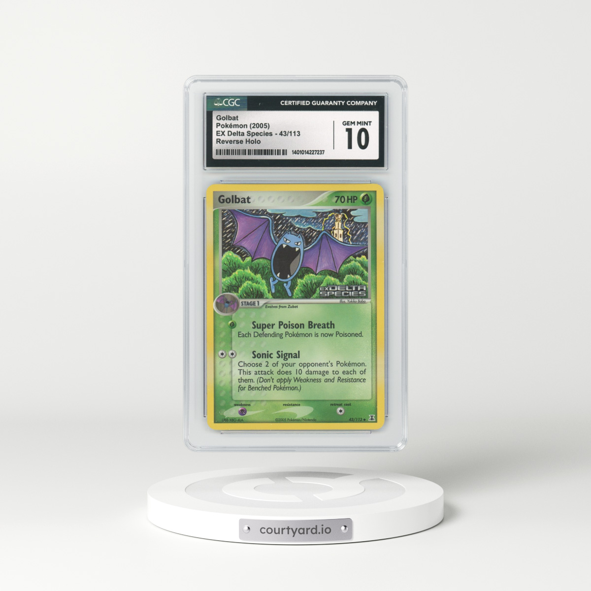 2005 EX Delta Species #43 Golbat - Holo (CGC 10 GEM MINT)