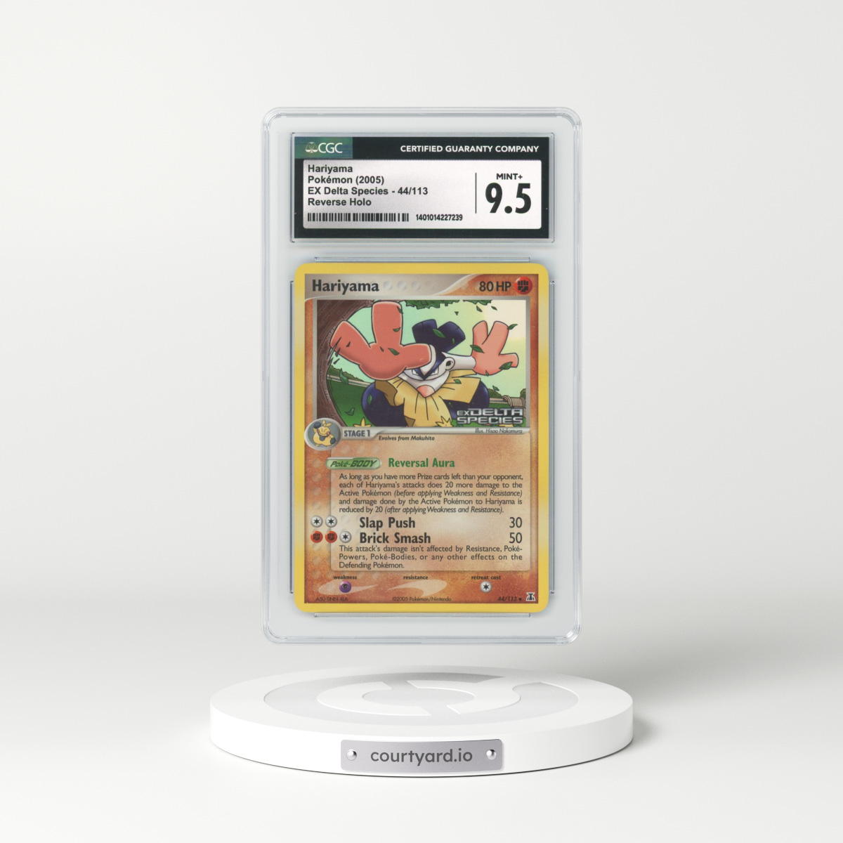 2005 EX Delta Species #44 Hariyama - Holo (CGC 9.5 MINT+)