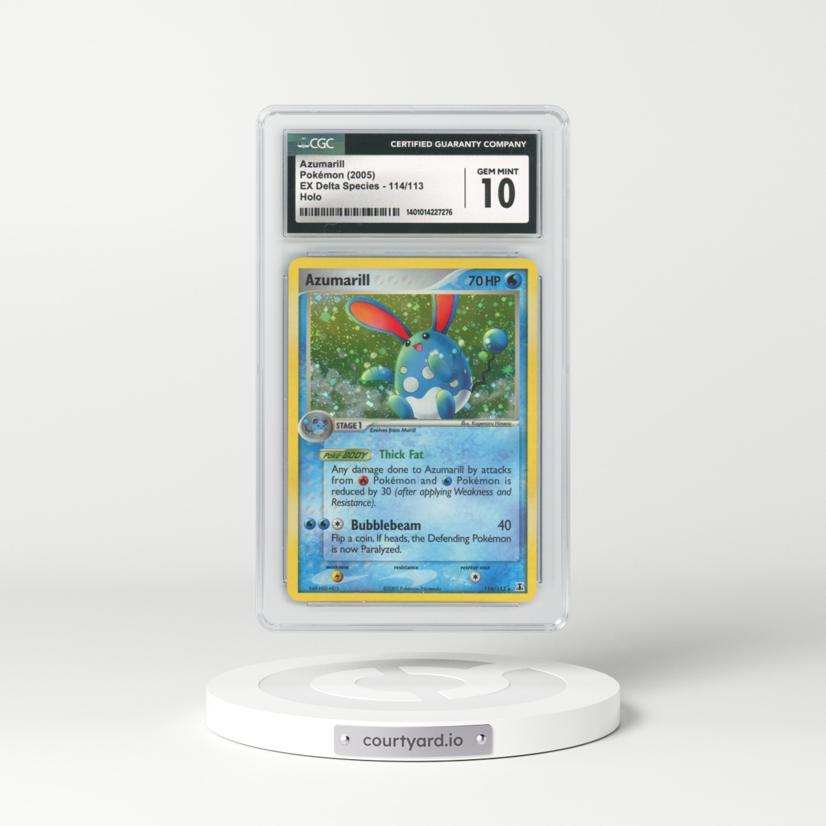 2005 EX Delta Species #114 Azumarill - Holo (CGC 10 GEM MINT)