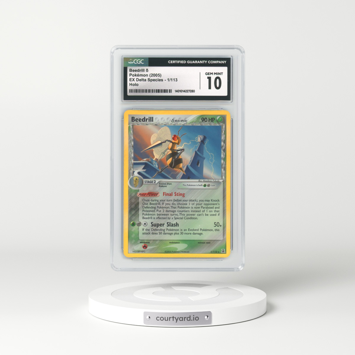 2005 EX Delta Species #1 Beedrill - Holo (CGC 10 GEM MINT)